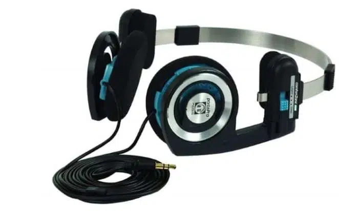 Koss Porta Pro Classic On-Ear Headphones, Retro Style, 3.5mm Wired Plug,  Durable, Black/Silver