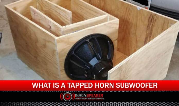 Tapped store horn subwoofer