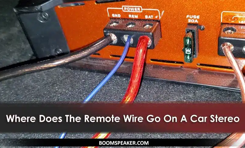 Car amplifier store remote wire